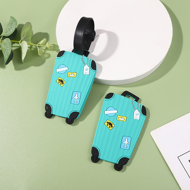 Pack of 5 PVC Soft Rubber Luggage Tags