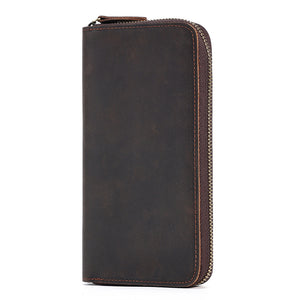 Genuine Leather RFID-Blocking Long Wallet