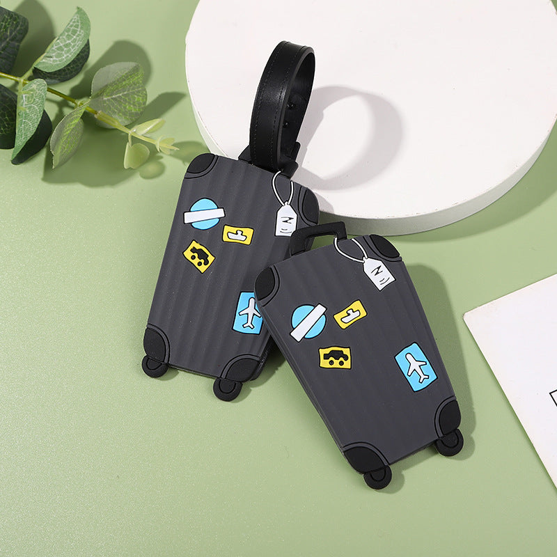 Pack of 5 PVC Soft Rubber Luggage Tags