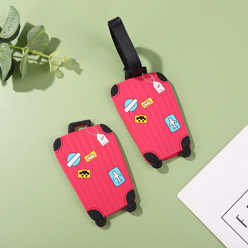 Pack of 5 PVC Soft Rubber Luggage Tags