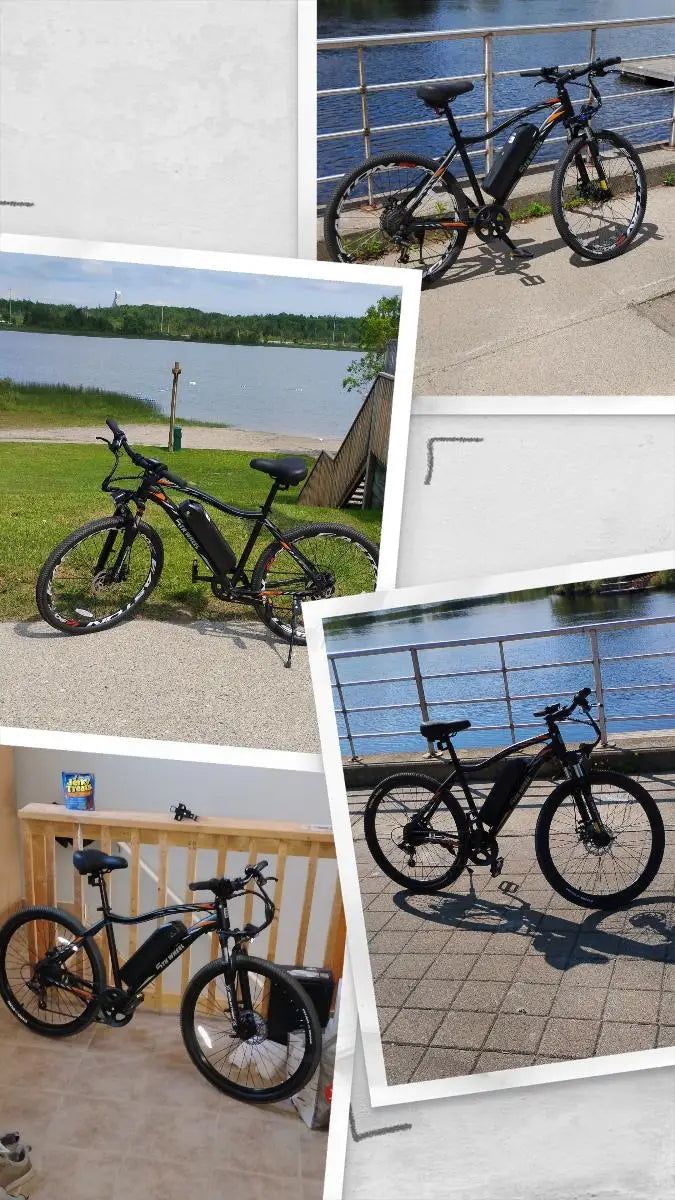 Customer photo for 350W 20in City Electric Bike, 40km Range, 21-Speed Gears, Mechanical Disc Brakes