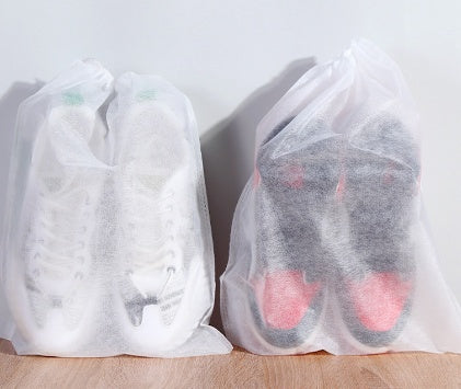 Pack of 10 Disposable Non-Woven Shoe Bags